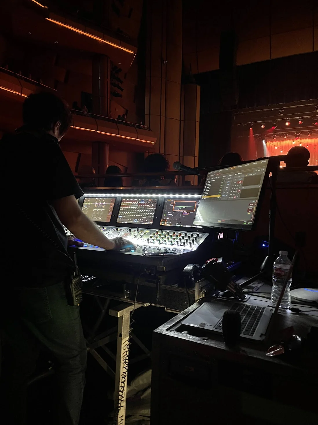 SPRK Productions team working behind the scenes at a live event