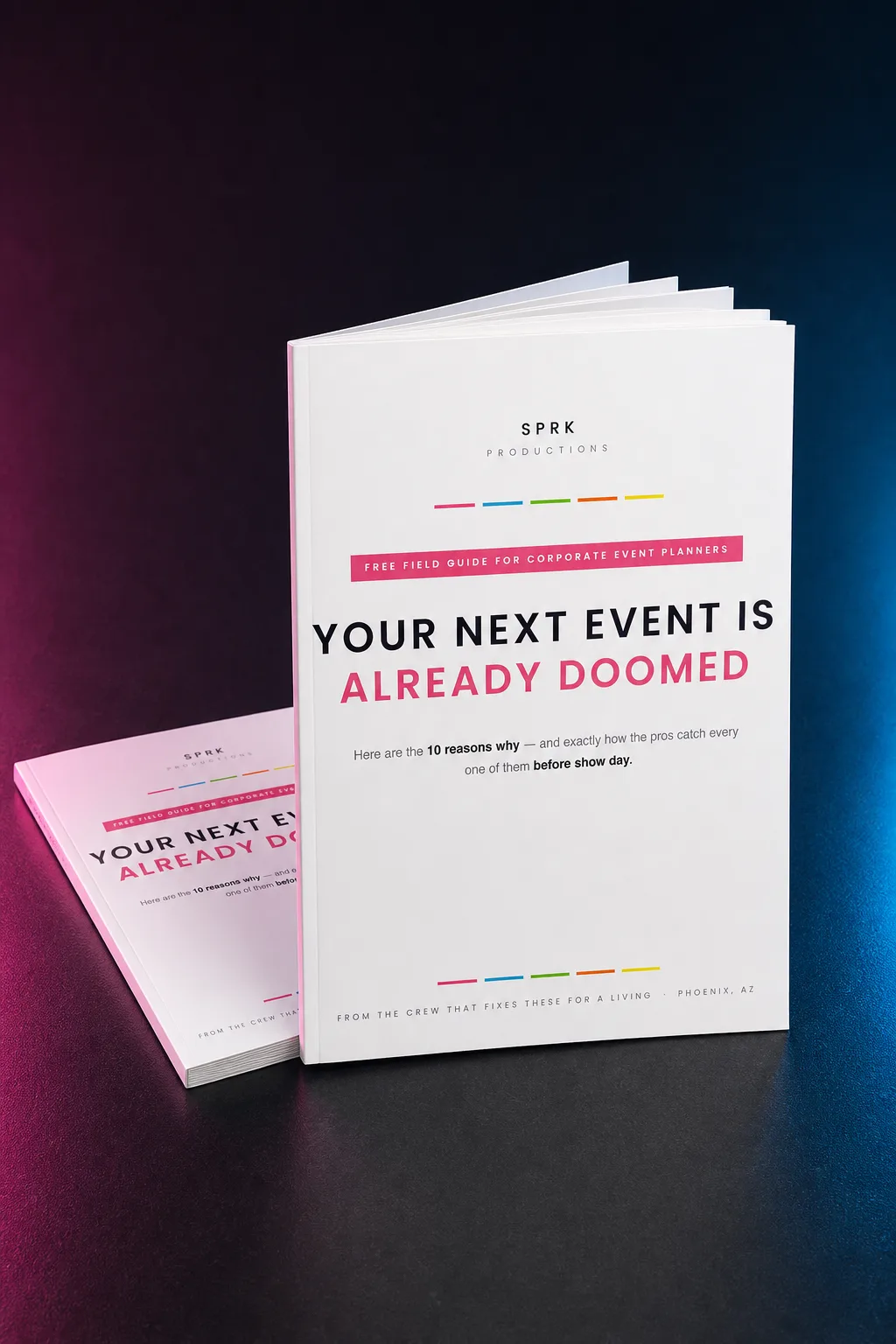 Doomed Event Guide booklet mockup